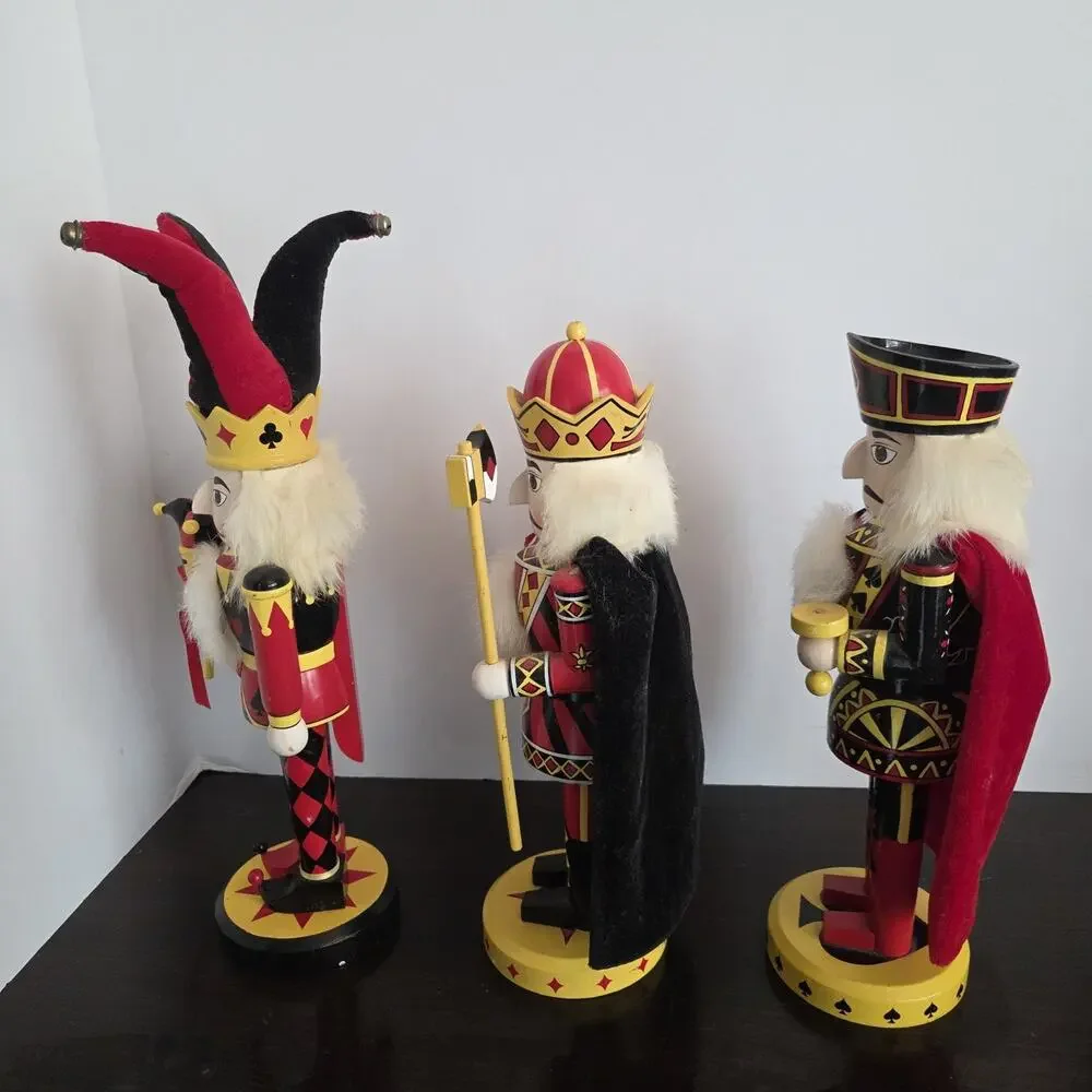 Michael Wolfe Nutcracker Village Playing Card Set Jack Jester King Diamonds 3pc